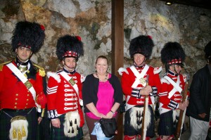 The Queens Guards were on hand to welcome us