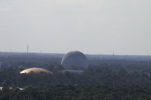 Epcot. You can see the  fireworks from Illuminations at night