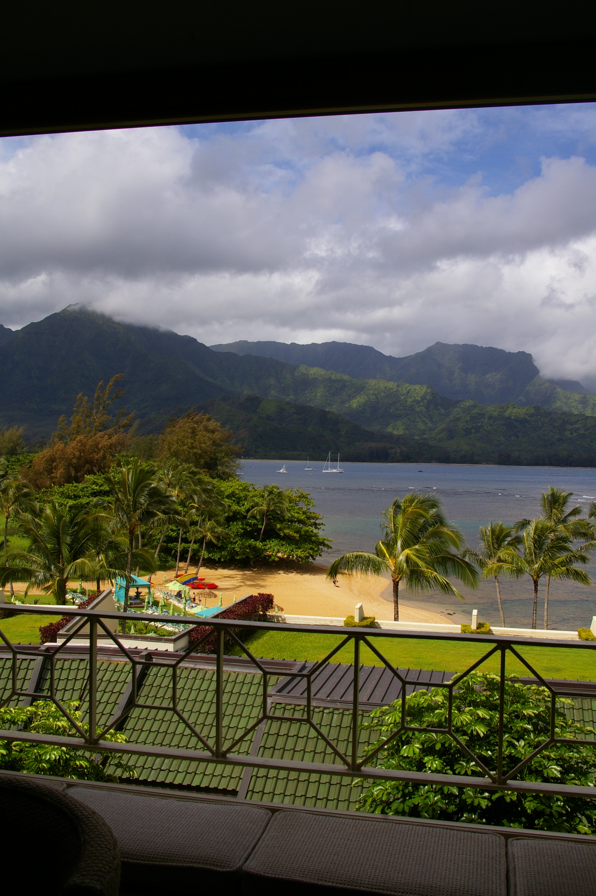 view from picture window of guest rooms